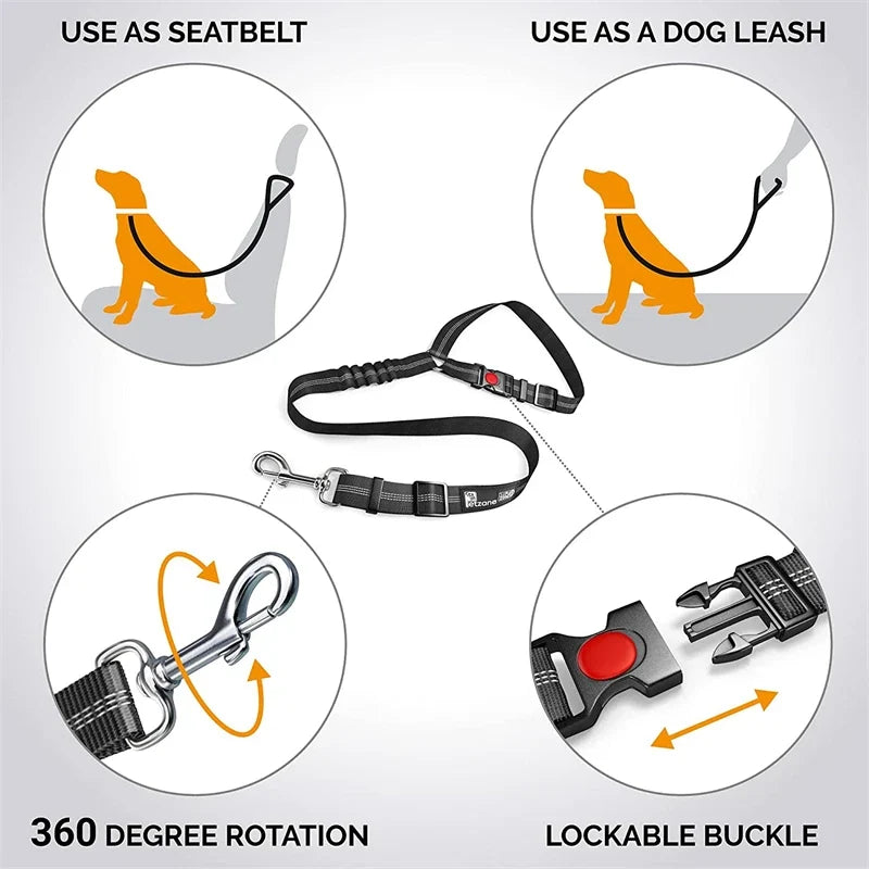 Reflective Pet Dog Car Seat Belt Puppy Dog - MyPetDollar.com
