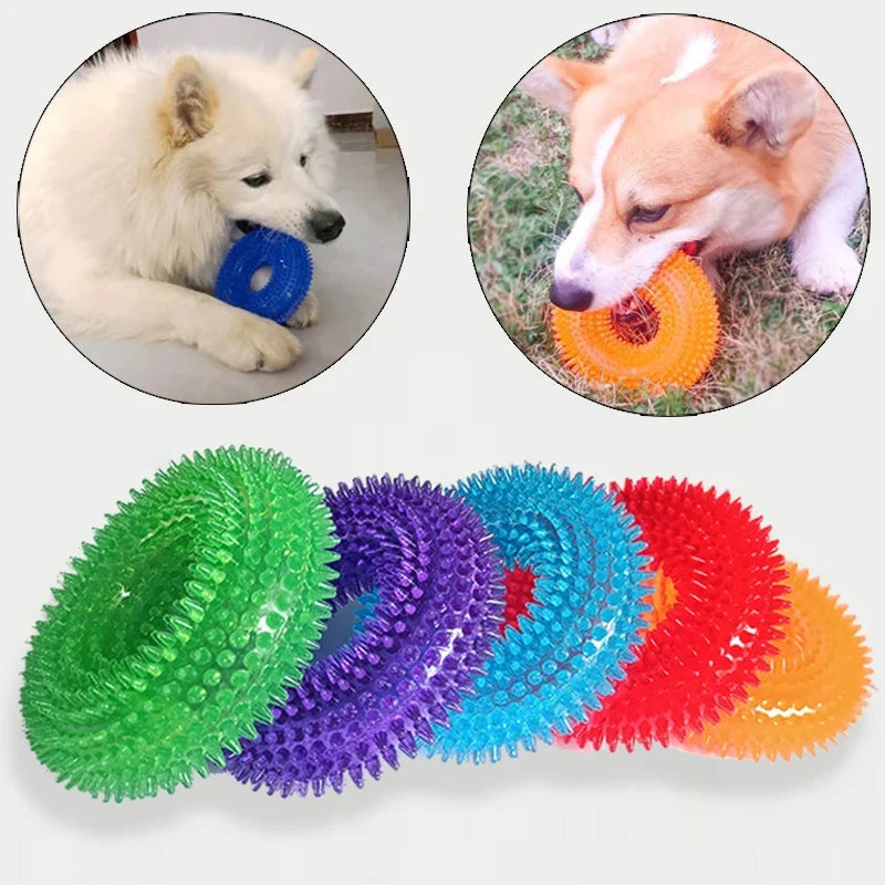 Strong Donut TPR Pet Dog Chew Toys with - MyPetDollar.com