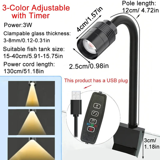 USB 3W South American Aquarium Spotlight - MyPetDollar.com