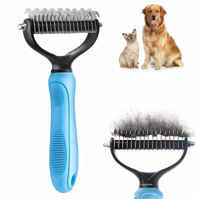Dog Grooming Undercoat Rake 2-Sided - MyPetDollar.com