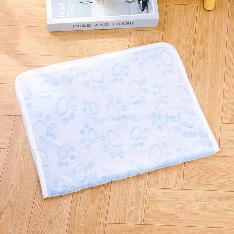 Pet blanket cushion, warm coral fleece cat - MyPetDollar.com