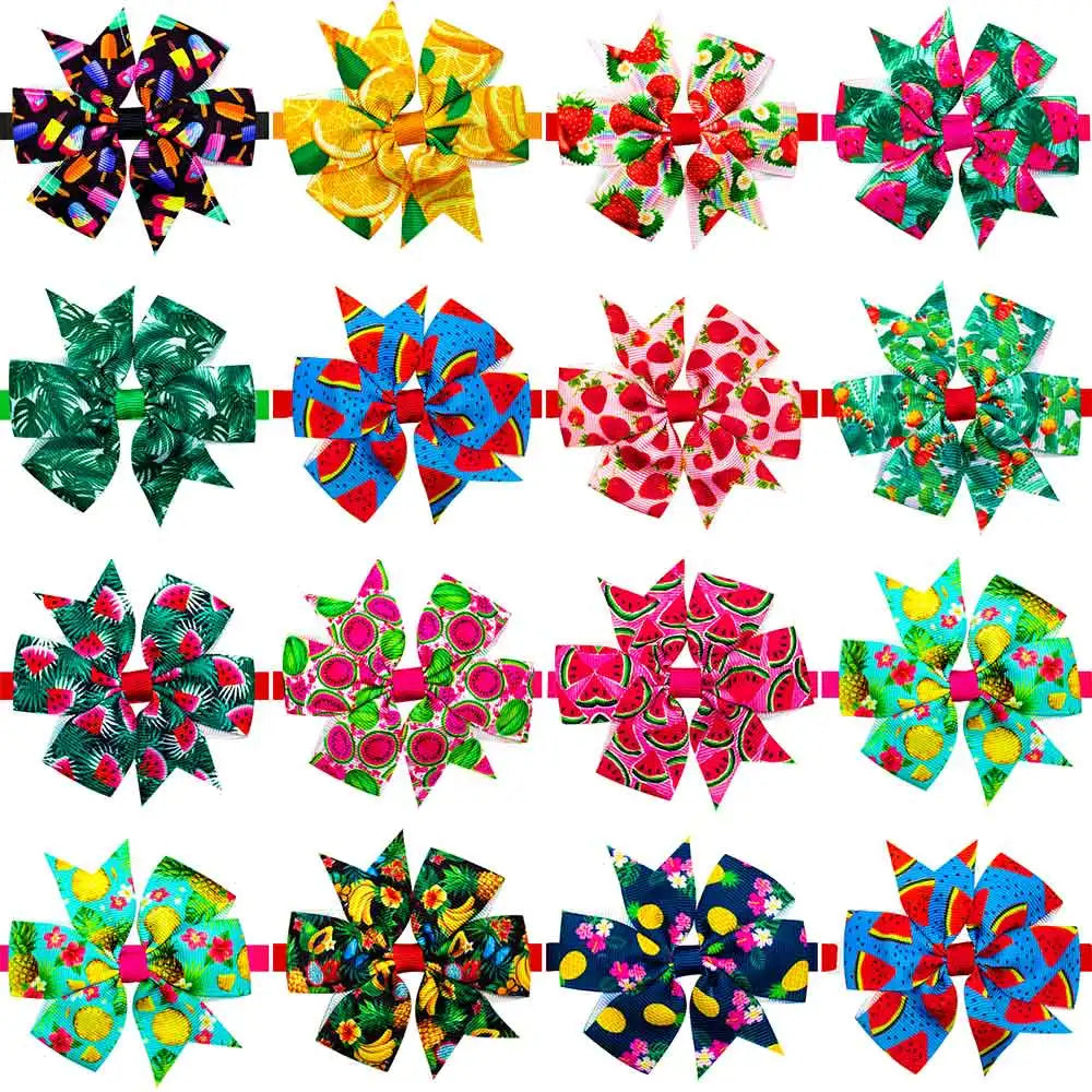 30/50PCS Puppy Bowties Summer Adjustable Dog - MyPetDollar.com