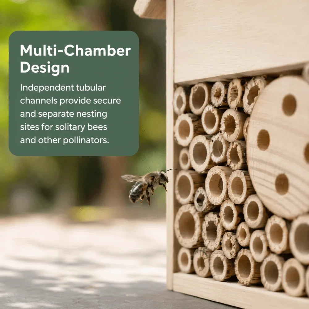 Candlenut Wood Insect Nesting Box Tubular - MyPetDollar.com
