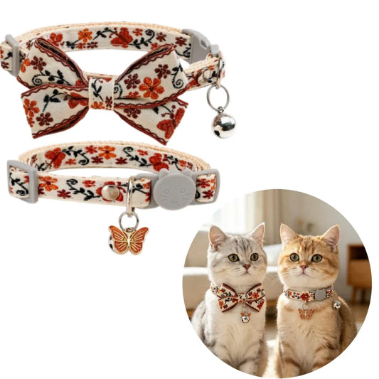 Cat Collar Bling Rhinestone Bow Tie Collar - MyPetDollar.com
