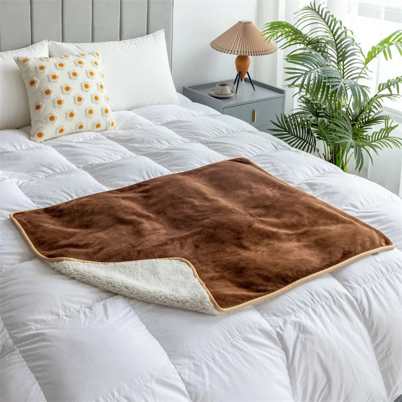 Lamb Cashmere Waterproof Blanket Soft - MyPetDollar.com