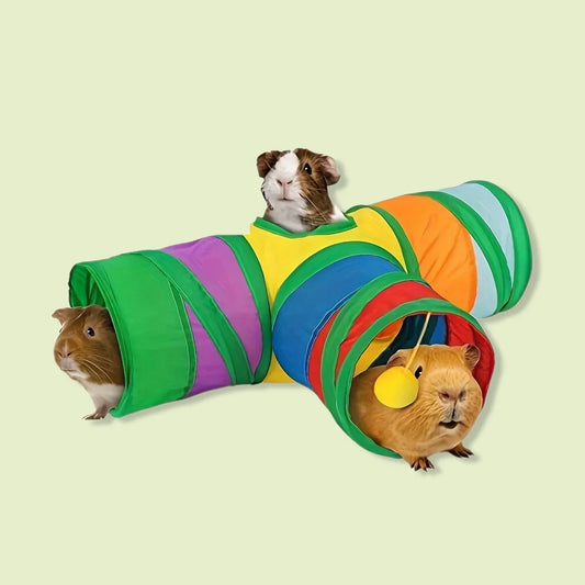 Interactive Small Pet Collapsible Tunnel Toy - MyPetDollar.com