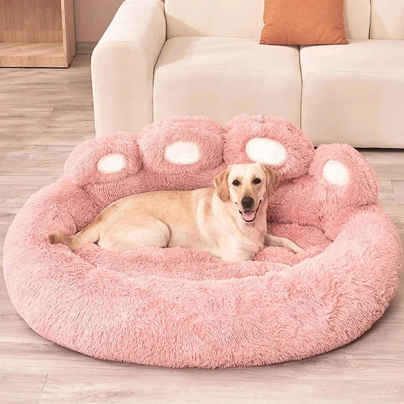 Large Plush Dog Bed Warm Pet Bed Basket with - MyPetDollar.com