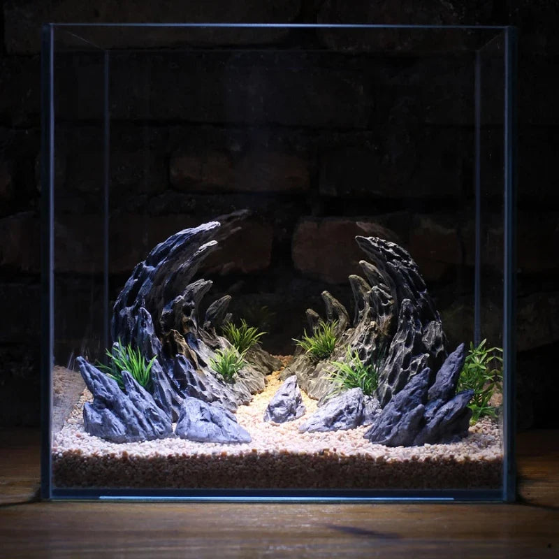 Aquarium Mountain View Hideout Caves - MyPetDollar.com