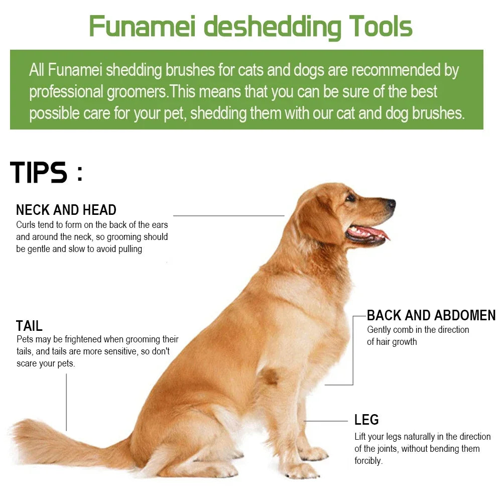 Pet Brush for Dogs Cats Dog Comb Pet Hair - MyPetDollar.com