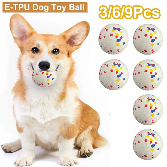 1/3/6/9Pcs Bite Resistant Solid Dog Ball - MyPetDollar.com