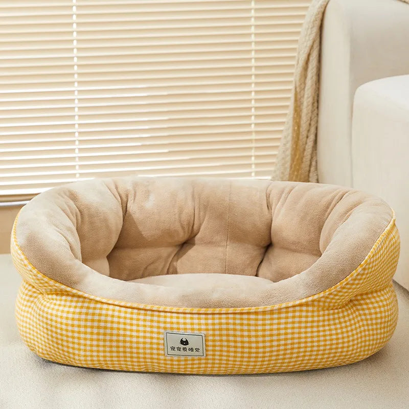 Bed for Dog & Cat Rotundity Plush Kennel – Multiple Sizes & Colors