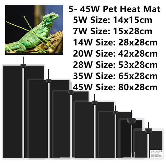 5-45W Reptiles Heat Mat Terrarium Climbing - MyPetDollar.com