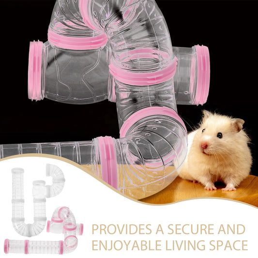 2Sets Flexible Plastic Hamster Cage Tunnel - MyPetDollar.com