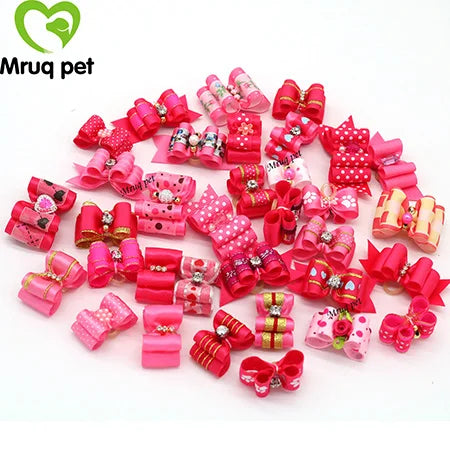 20pcs Pet Dog Cute Hair Bows with - MyPetDollar.com