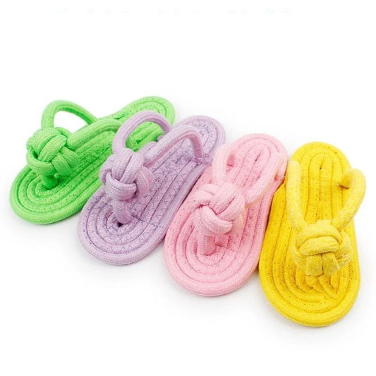 Funny Dog Chew Toy Cotton Slipper Rope Toy - MyPetDollar.com
