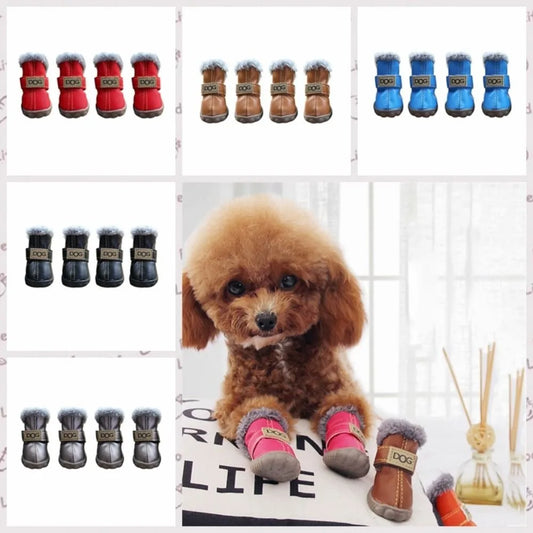 Dog Boots Warm Pet Snow Boots Soft - MyPetDollar.com