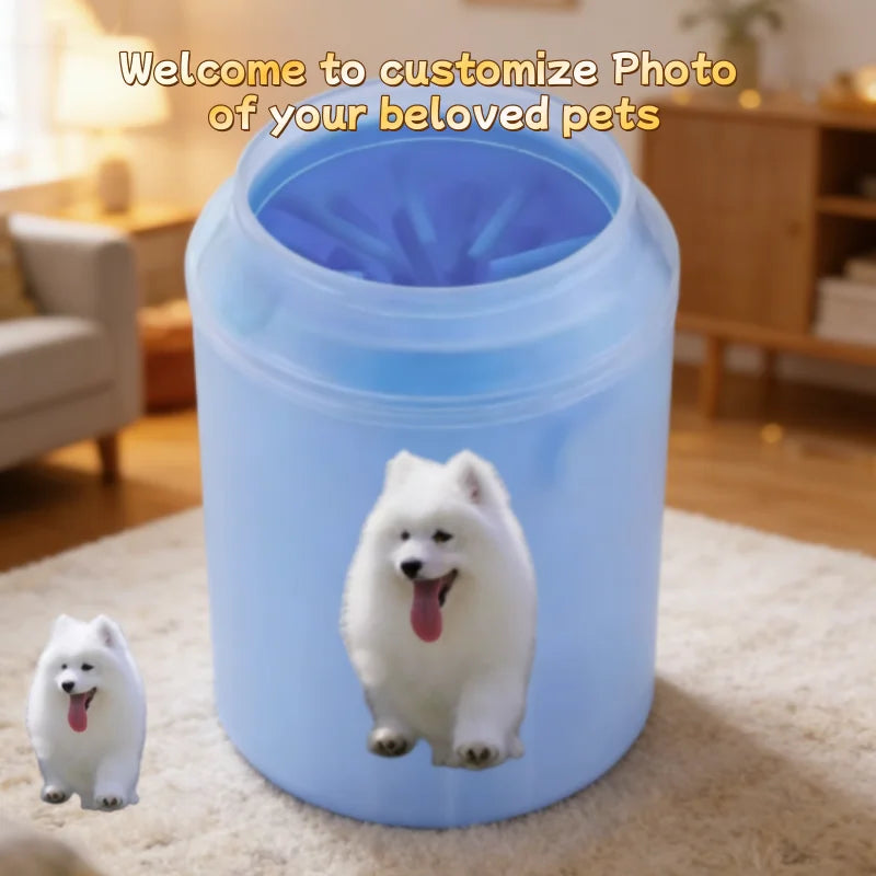 Custom Pet Paw Cleaner Soft Silicone Foot - MyPetDollar.com