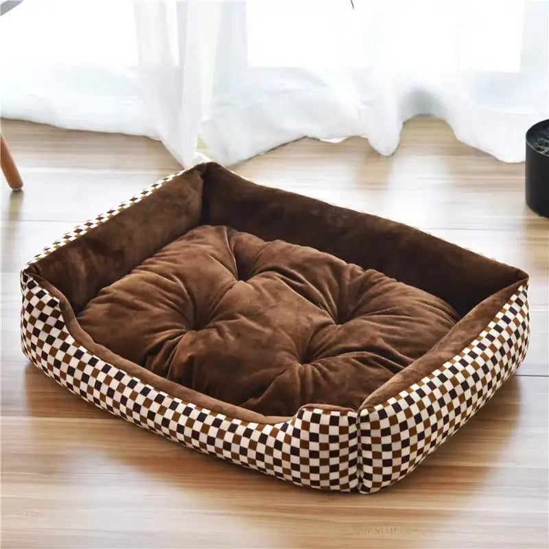 Soft Plush Dog Bed Washable, Warm Cat Nest - MyPetDollar.com