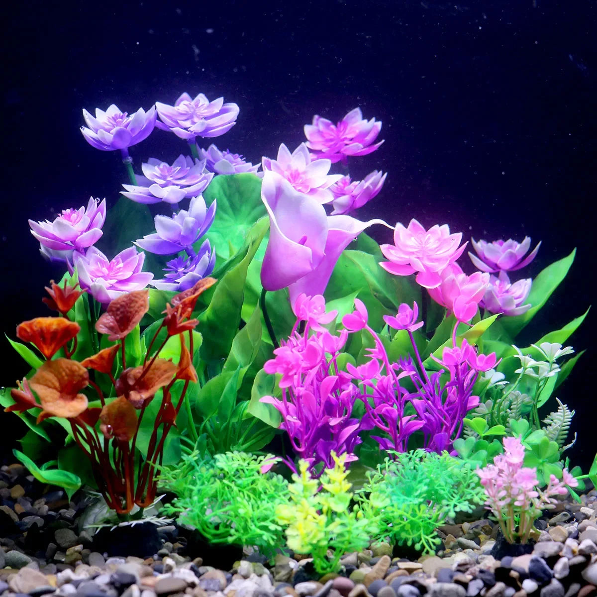 Artificial Water Plant Flower Set Sight of - MyPetDollar.com