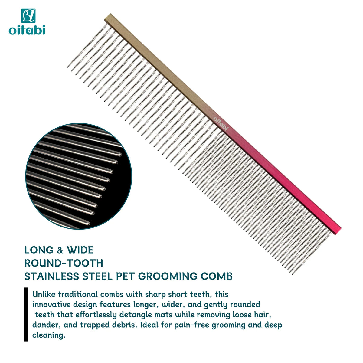 OITABI Professional Pet Grooming Comb, - MyPetDollar.com