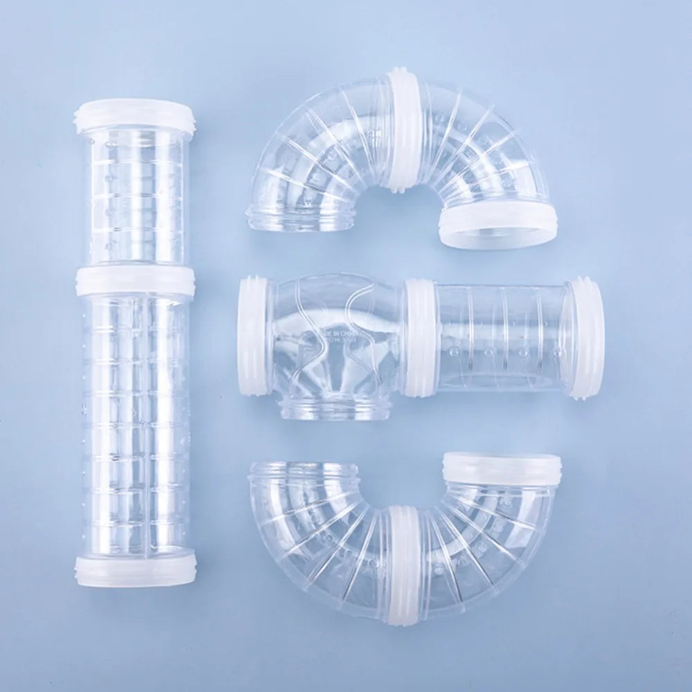 DIY Hamster Tunnel Tubes Set Transparent 5 5cm Diam – Small Pet Supplies