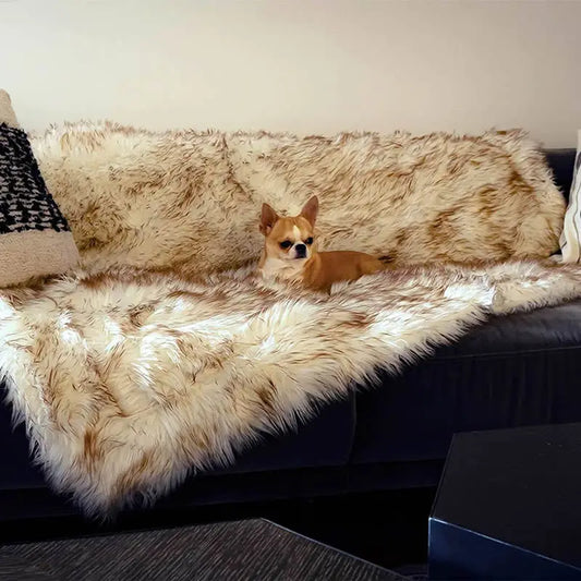 Luxury Thick Faux Fur Pet Dog Bed Soft Warm - MyPetDollar.com