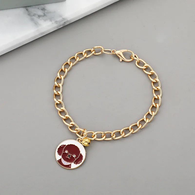 Cute Dog Pattern Pendant Pet Collar with - MyPetDollar.com