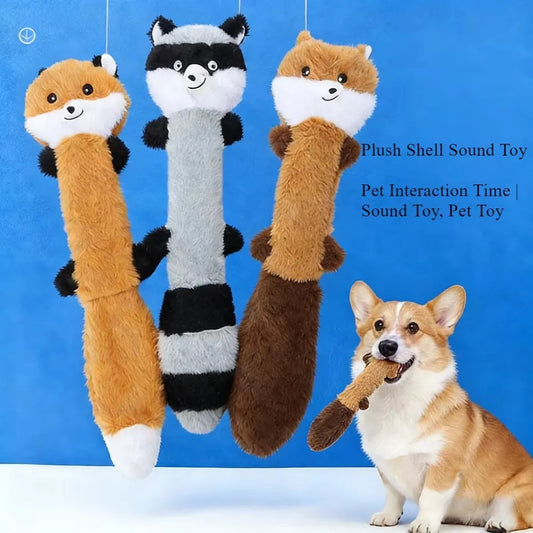 Bite Resistant Vocal Dog Toy Plush Fur Shell - MyPetDollar.com