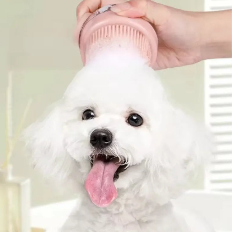1PC Soft Silicone Pet Bath Brush Featuring - MyPetDollar.com