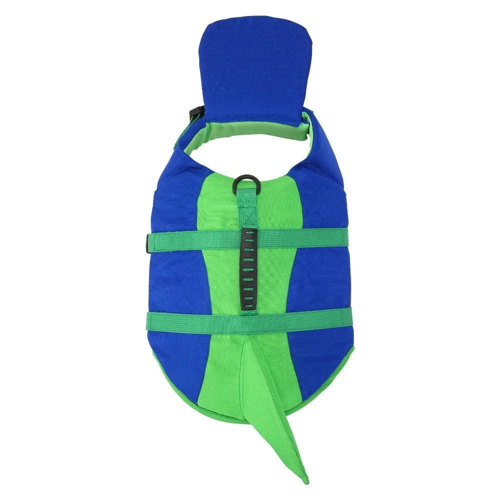 Shark Shape Dog Life Vest Superior Buoyancy - MyPetDollar.com