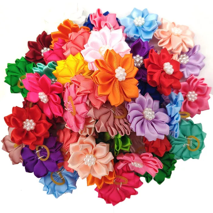 20pcs/lot Pet Dog Cat Hair Bows Mix Color - MyPetDollar.com