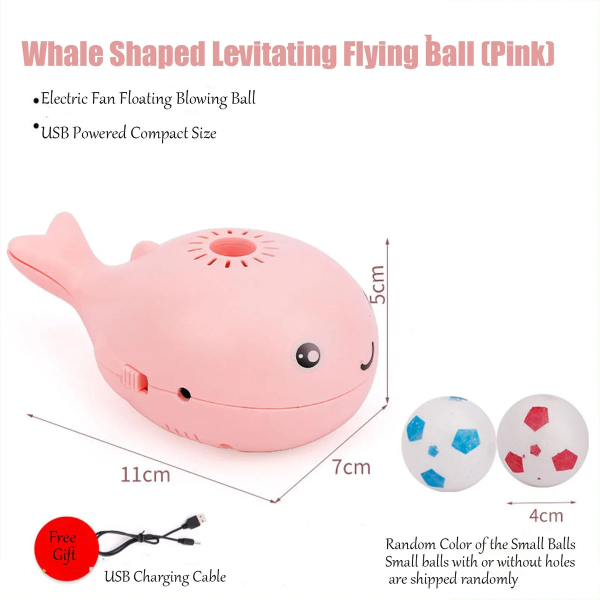 Electric Whale Floating Ball Cat Plaything, Interactive