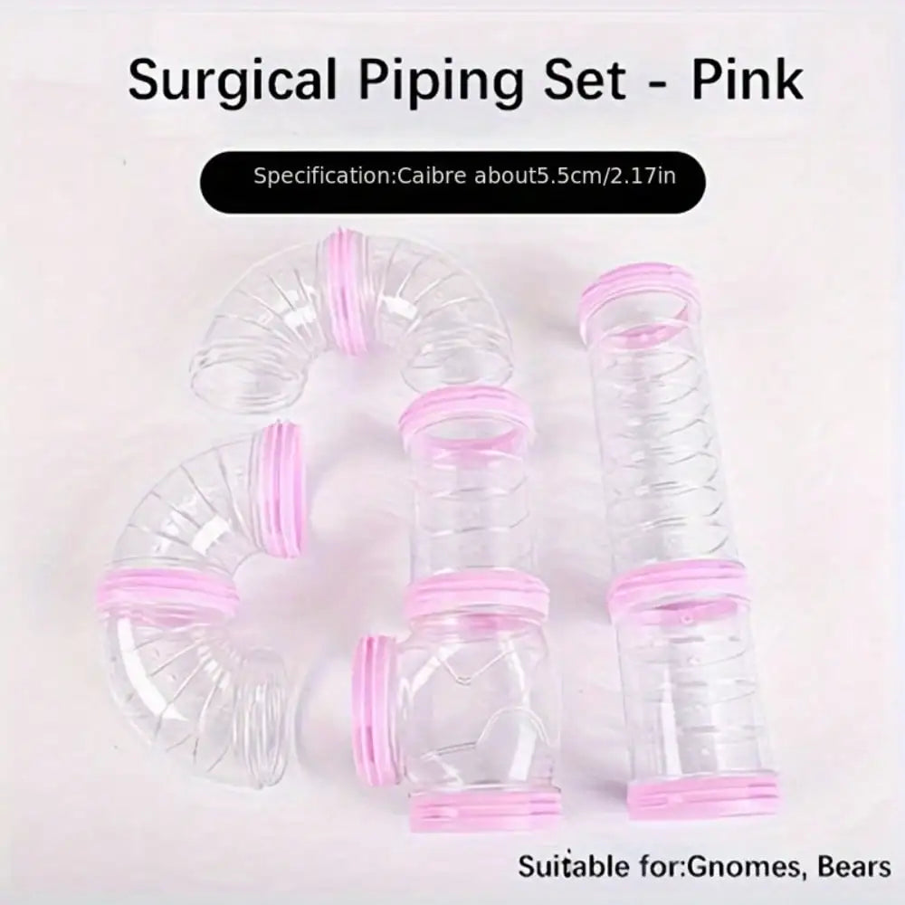 Transparent Small Pet Tunnel Set – 3 Colors