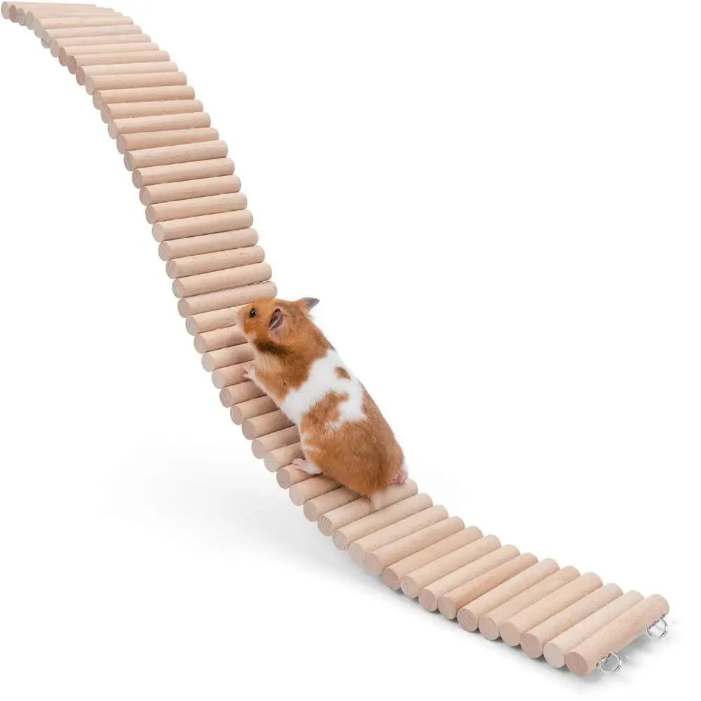 Bendable Hamster Climbing Ladder Wooden - MyPetDollar.com