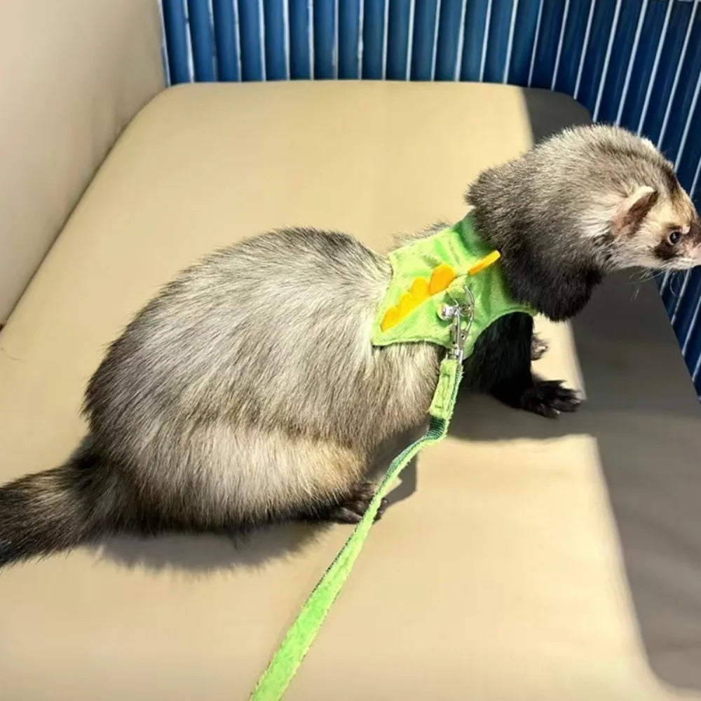 Soft Cartoon Ferret Vest Harness Adjustable - MyPetDollar.com