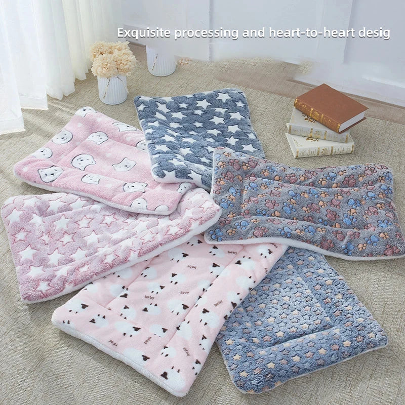Flannel Pet Sleeping Mat Dog Bed Cat Litter - MyPetDollar.com