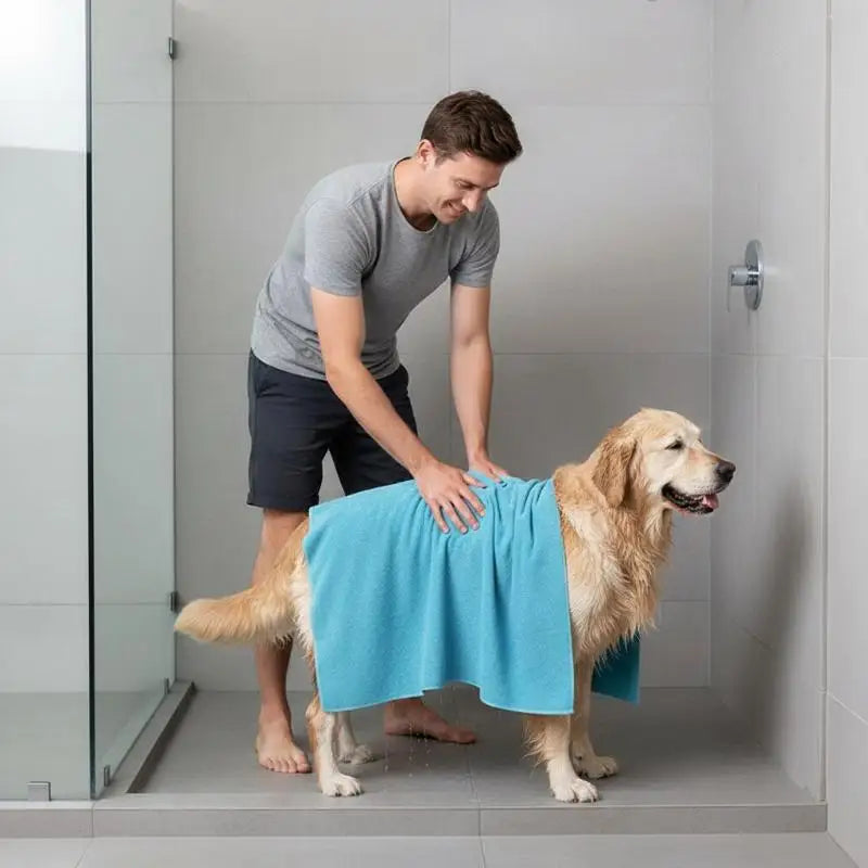 Pet Bath Towel Quick Dry 1PC Ultra Absorbent - MyPetDollar.com