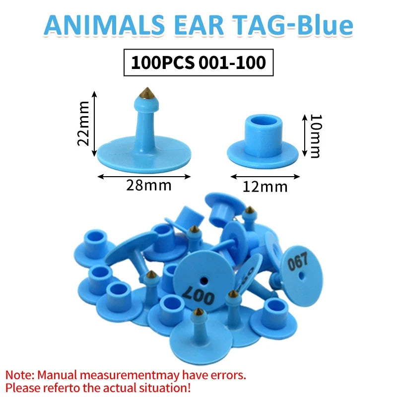 Defense Shedding Pig Ear Tag with Animal Code Sheep – 4 Colors