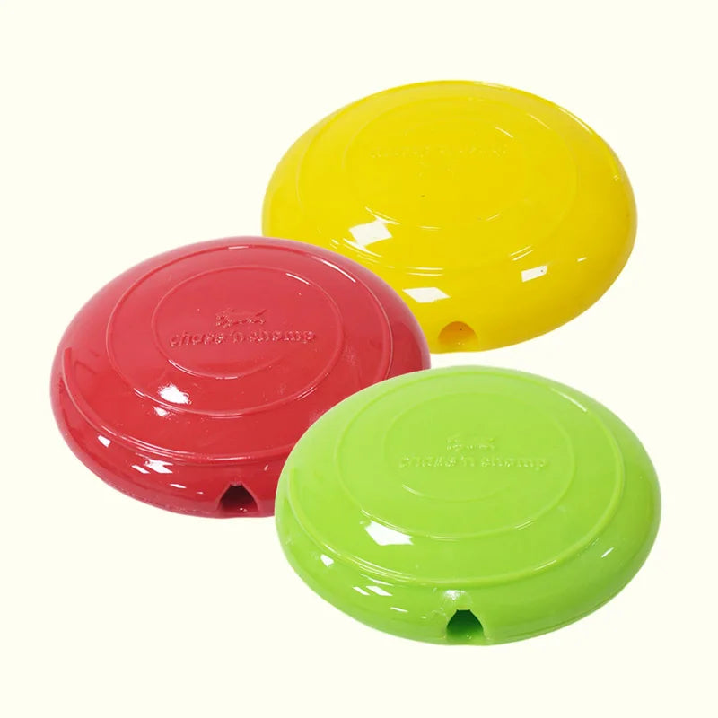 Caitec Dog Toys Squeaking Foraging Disc Springy Durable – 12 Colors