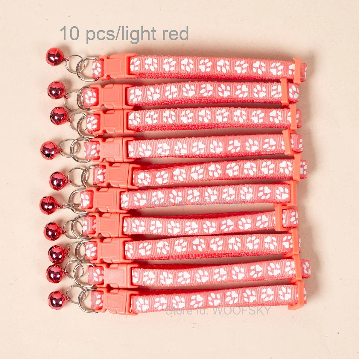 10pcs Colorful Pet Collars with Bell 23 - MyPetDollar.com