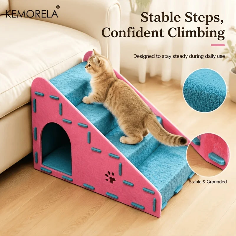 3-in-1 Cat Climbing Ladder With Cat Nest And - MyPetDollar.com