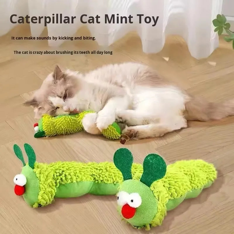 Cartoon Plush Cat Pillow Toy Natural Catnip - MyPetDollar.com
