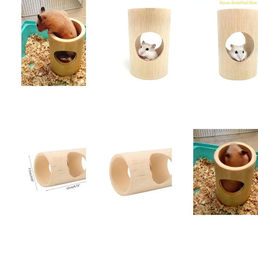 Y5LD Hamster Tunnel Hideouts Chew Toy for - MyPetDollar.com