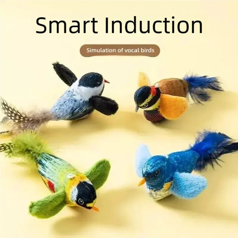 Smart Touch Activated Chirping Bird Cat Toy - MyPetDollar.com