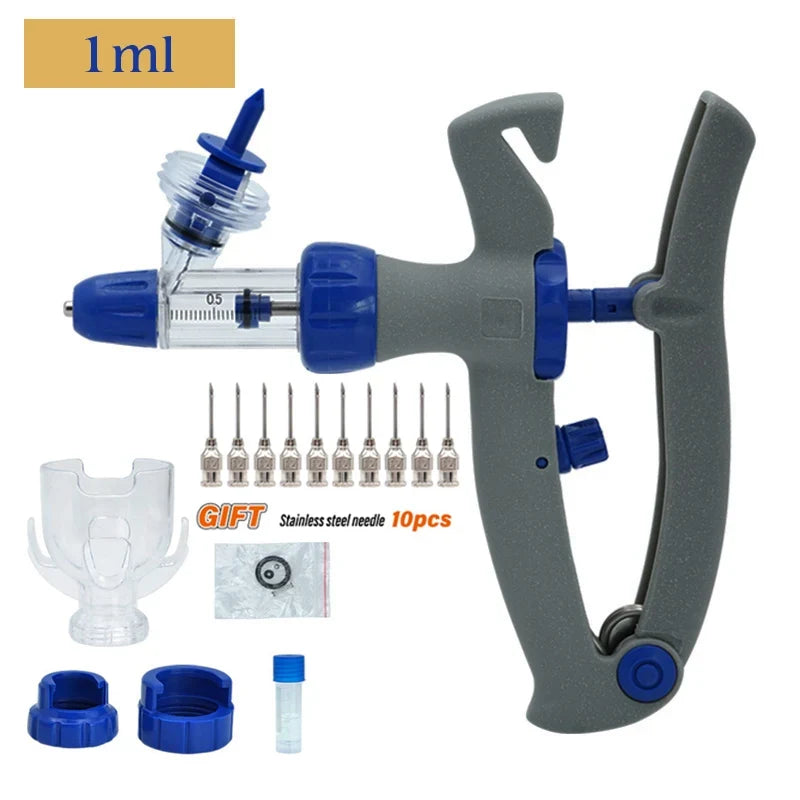 1ml 2ml 5ml Automatic Veterinary Continuous Syringe, Adjustable