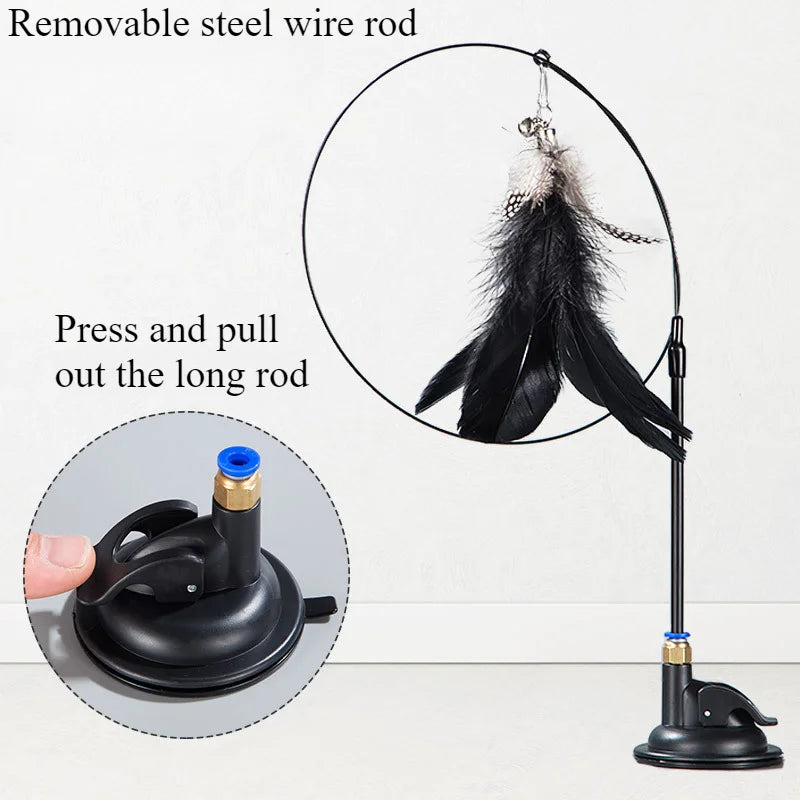 Funny Simulation Bird Cat Toy Feather with - MyPetDollar.com