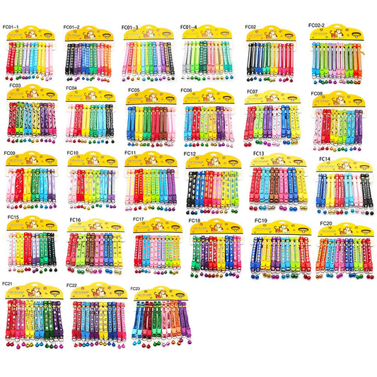 12Pcs Mix Color Anti-Lost Dog Collars Pet - MyPetDollar.com