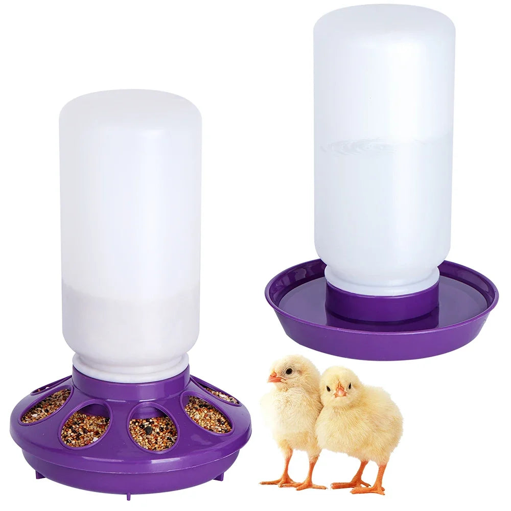 1L Chicken Feeder Bucket Water Fountain - MyPetDollar.com