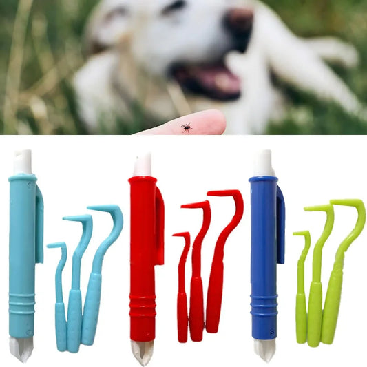 Pet Tick Remover Set 4PCS Tweezers Tongs - MyPetDollar.com