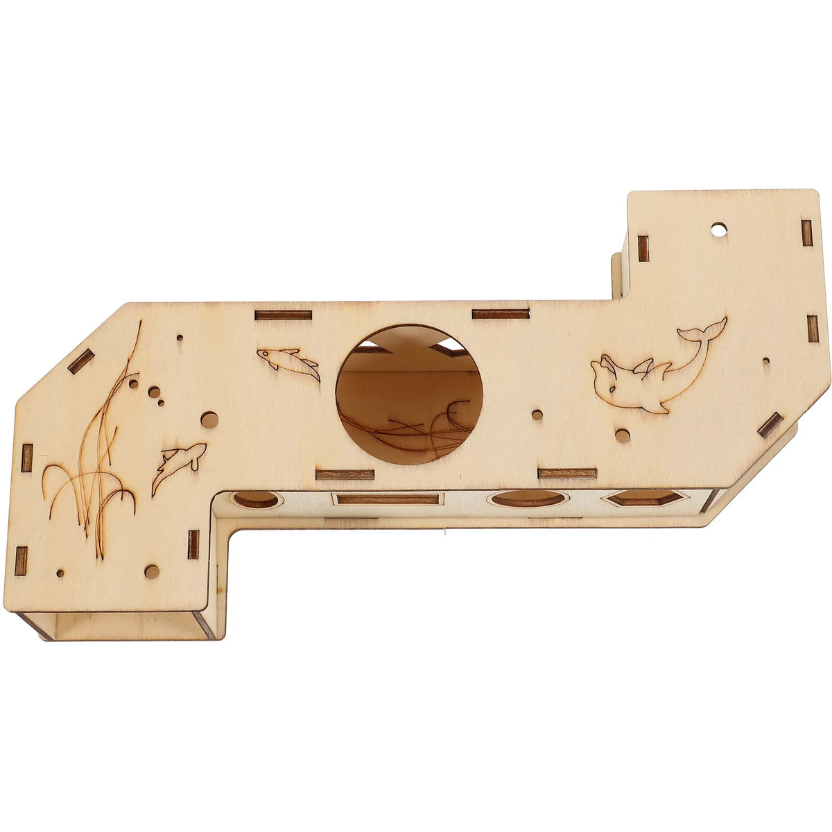 Wood Tunnel Tube Hamster Rats Mouse Cage - MyPetDollar.com